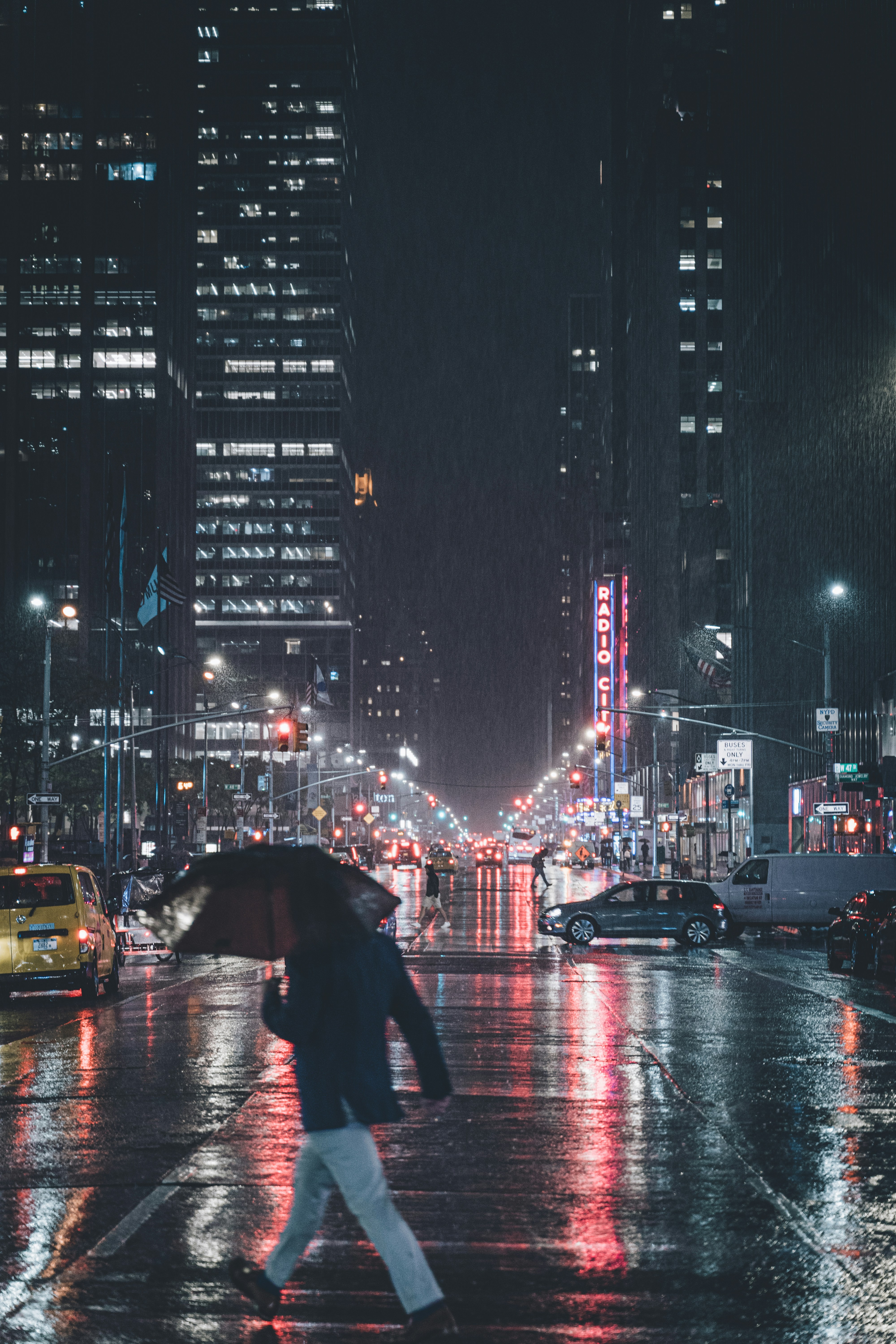 Rainy New York City Night