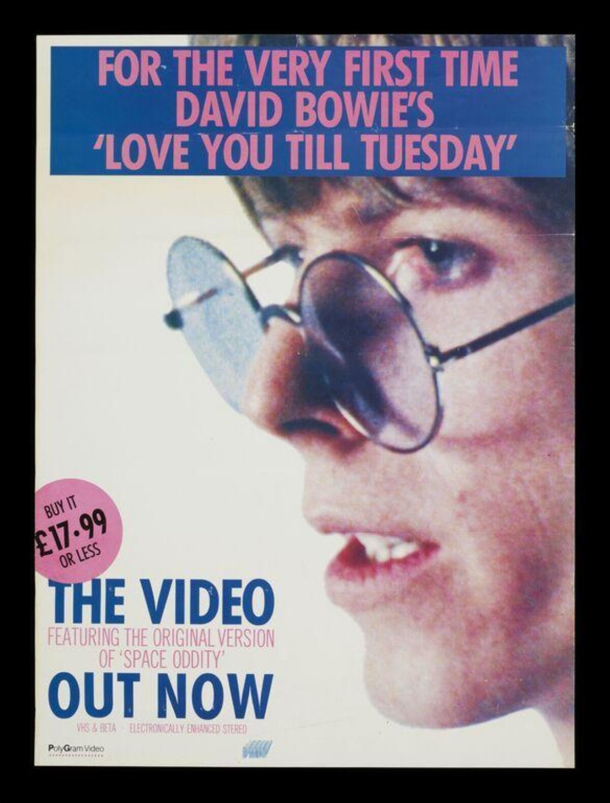 David Bowie Love You Till Tuesday Video Poster