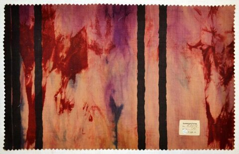 Vintage Dyed Striped Fabric Sample