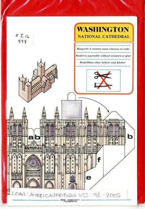 Washington National Cathedral Model Kit