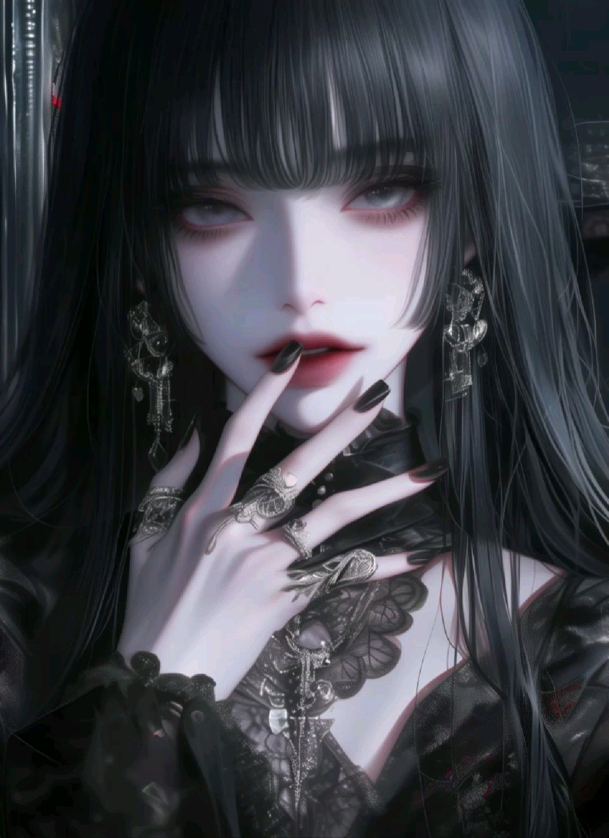 Gothic Dark Fantasy Female Portrait