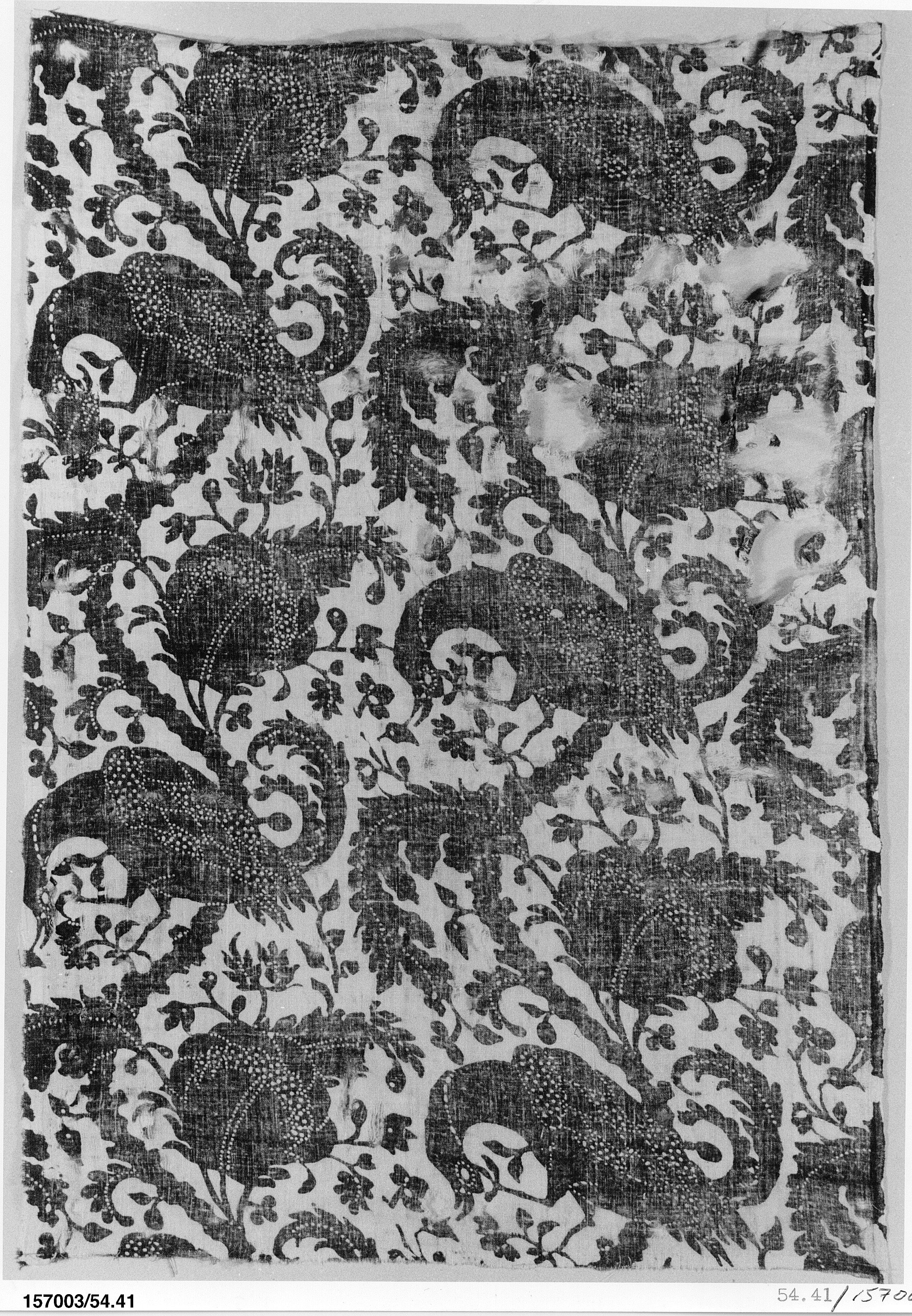 Vintage Printed Textile Fragment