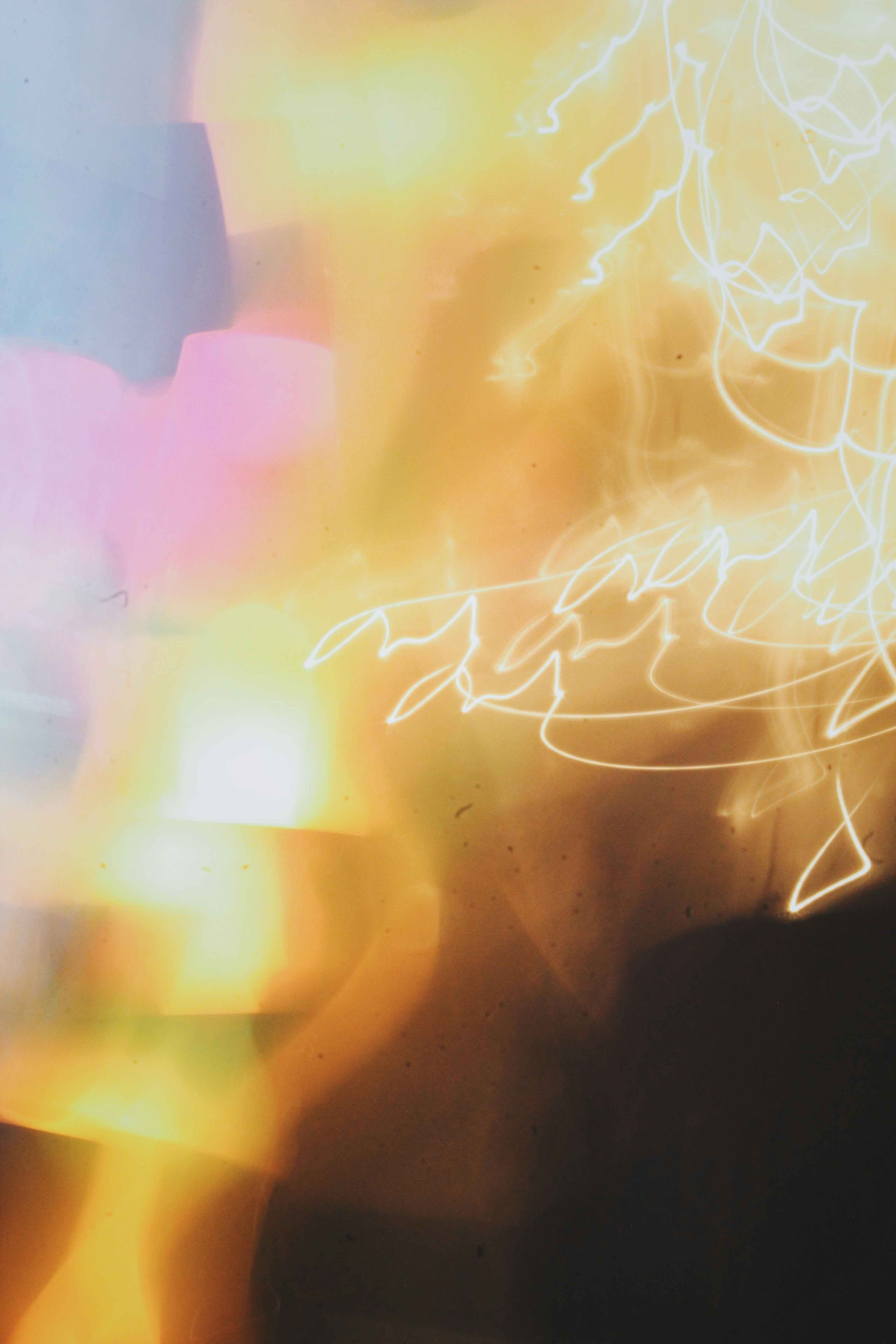 Abstract Warm Light Trails
