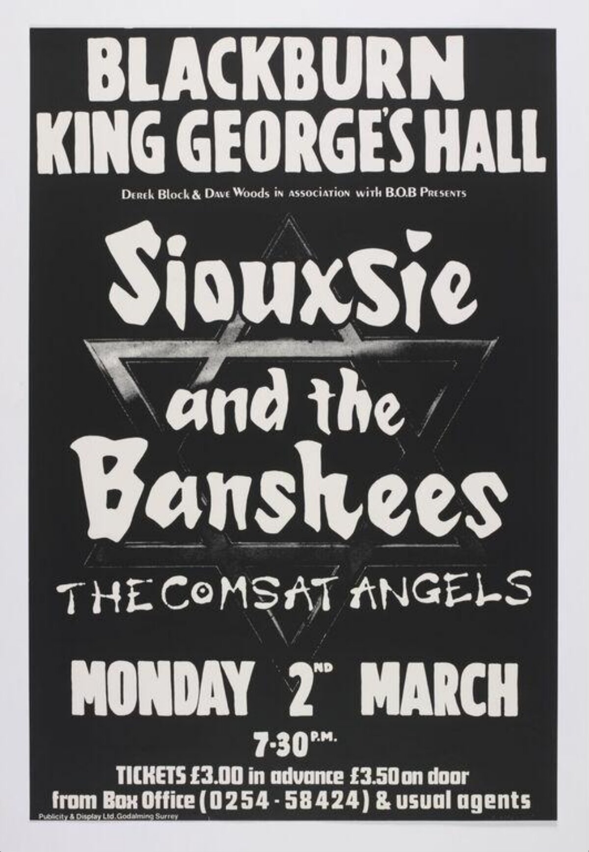 Siouxsie and the Banshees Concert Poster