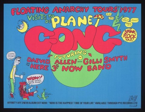 1977 Planet Gong Tour Concert Poster