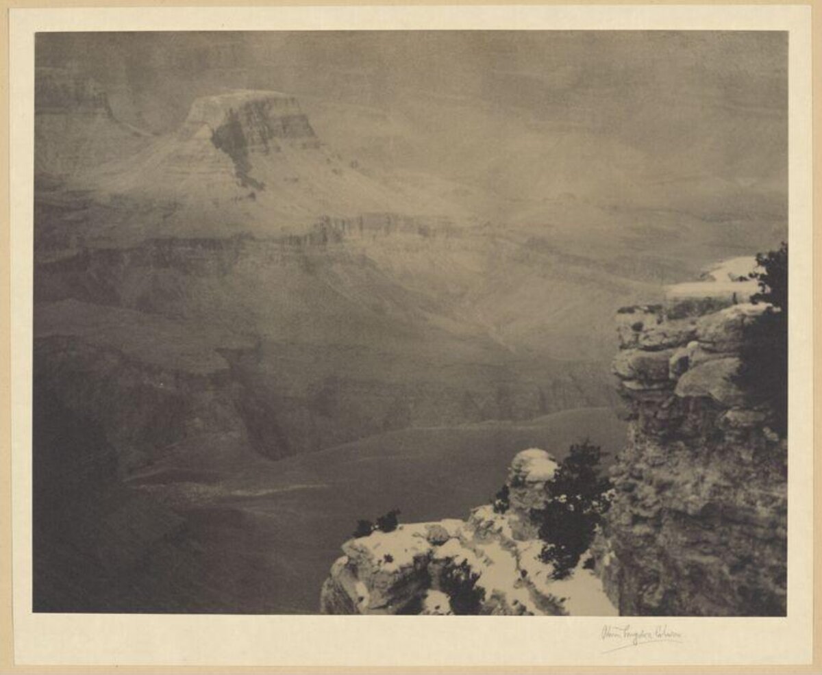 Snowy Grand Canyon Landscape