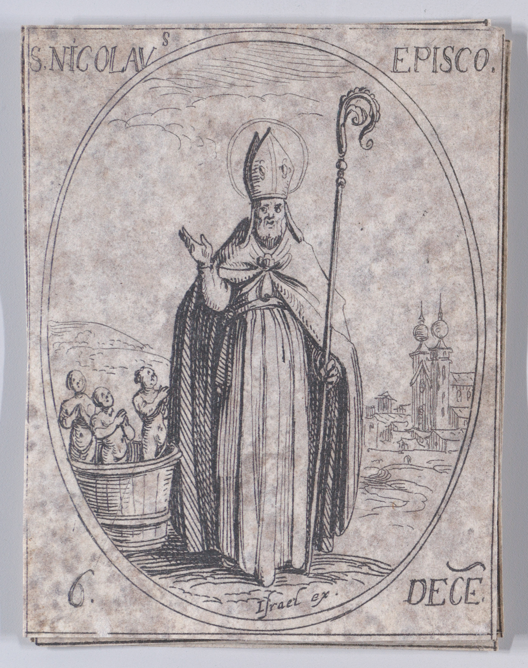 Old Engraving of Saint Nicholas
