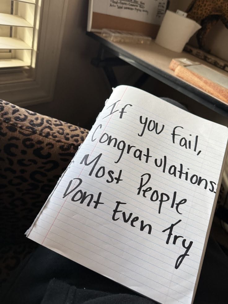 Handwritten Motivational Quote