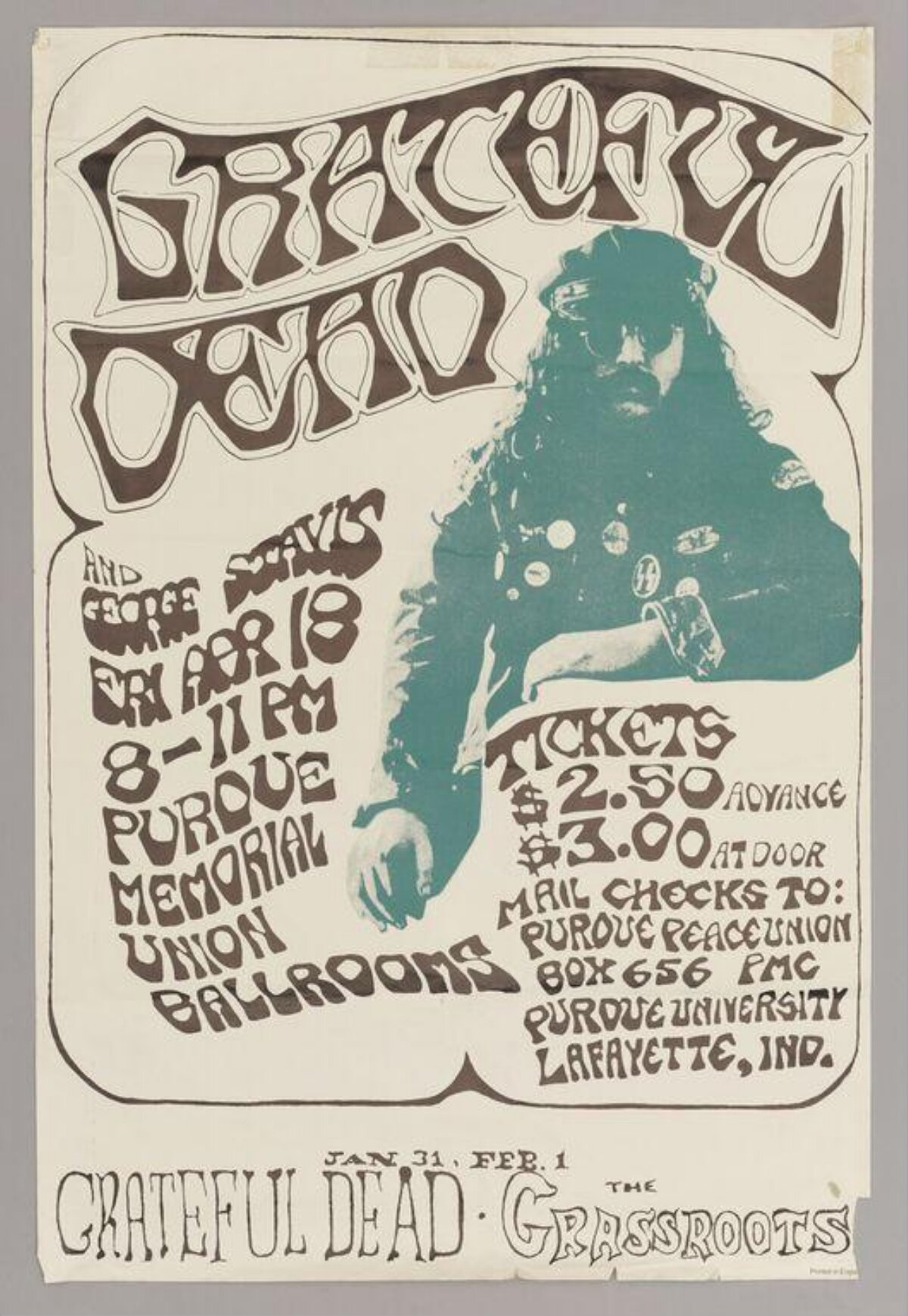 Grateful Dead Vintage Concert Poster
