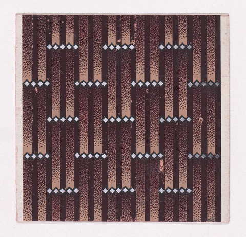 Brown Geometric Striped Pattern Design