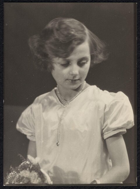 Vintage Portrait of Young Woman