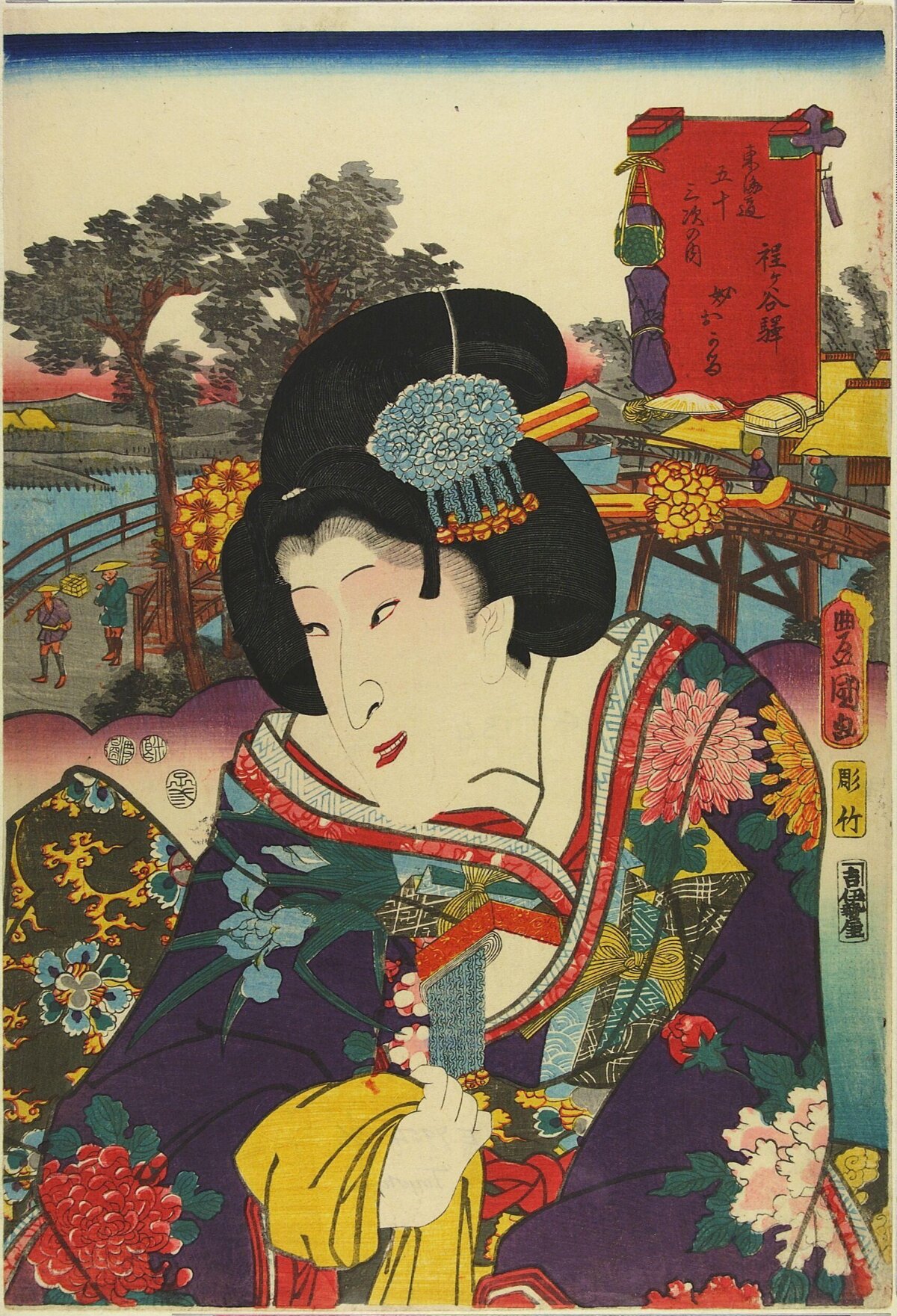 Japanese Ukiyo-e Beauty Portrait