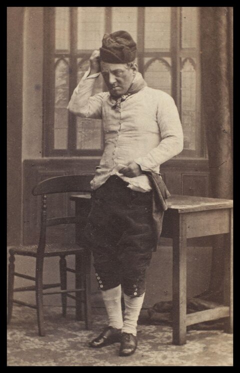 Vintage Studio Portrait of Man in Costume