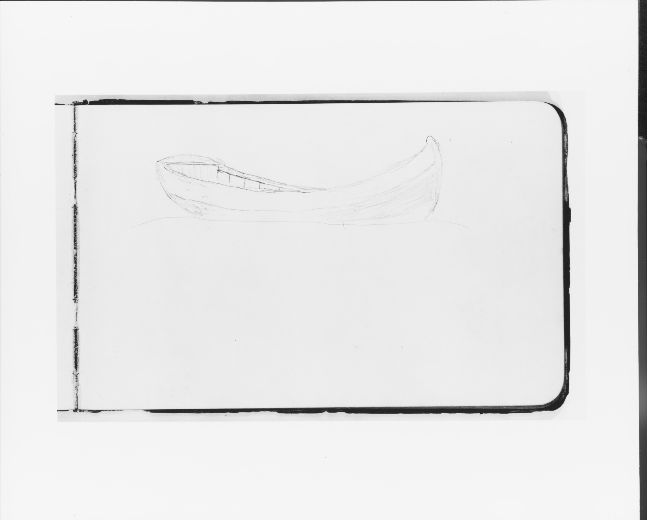 Pencil Sketch of a Small Boat