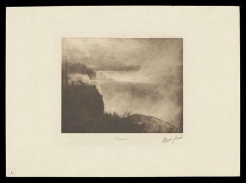 Misty Niagara Falls Landscape