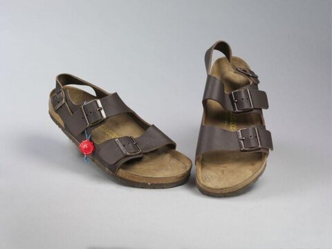 Pair of Brown Back Strap Sandals