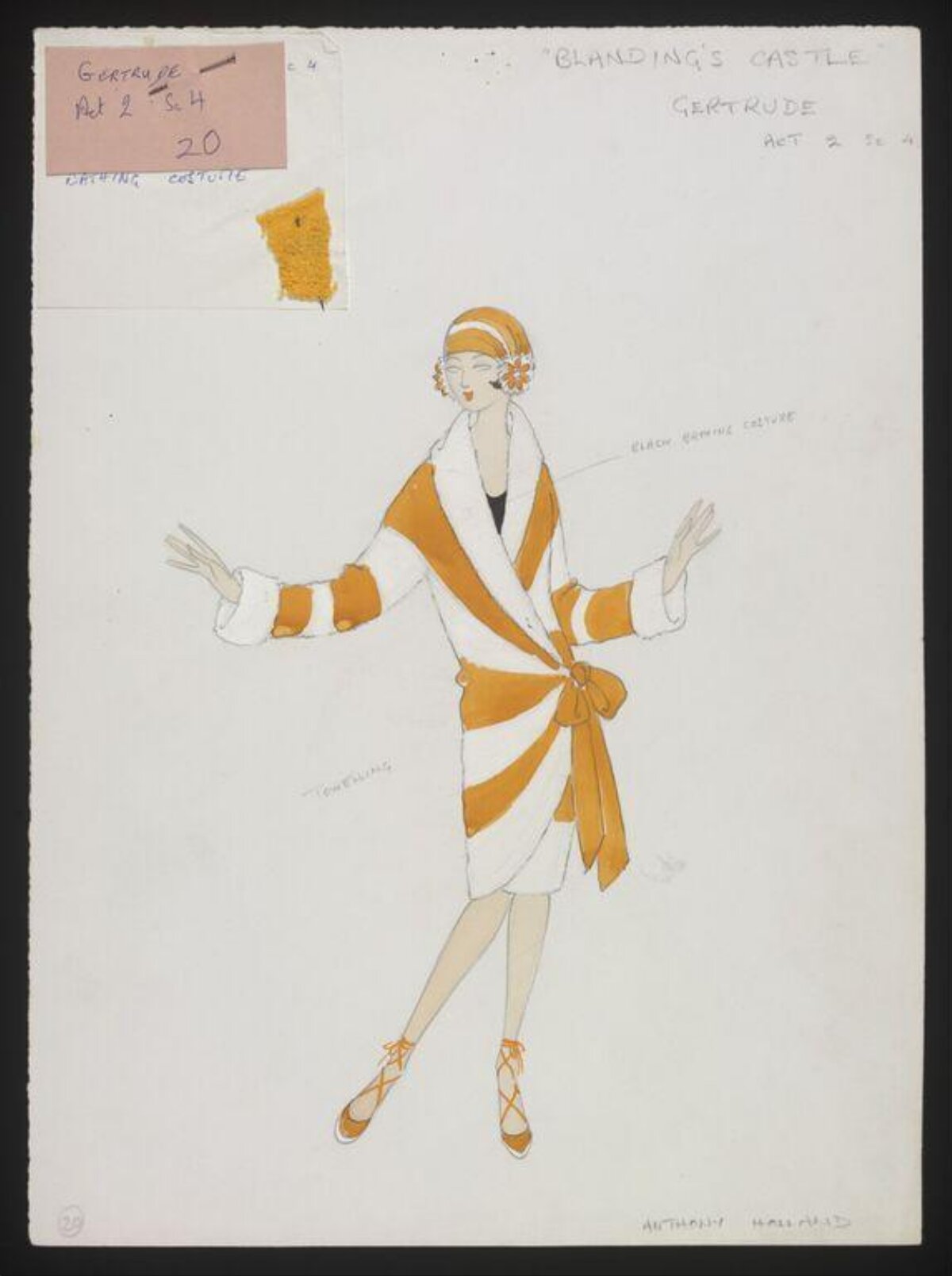 Gertrude Costume Design Sketch