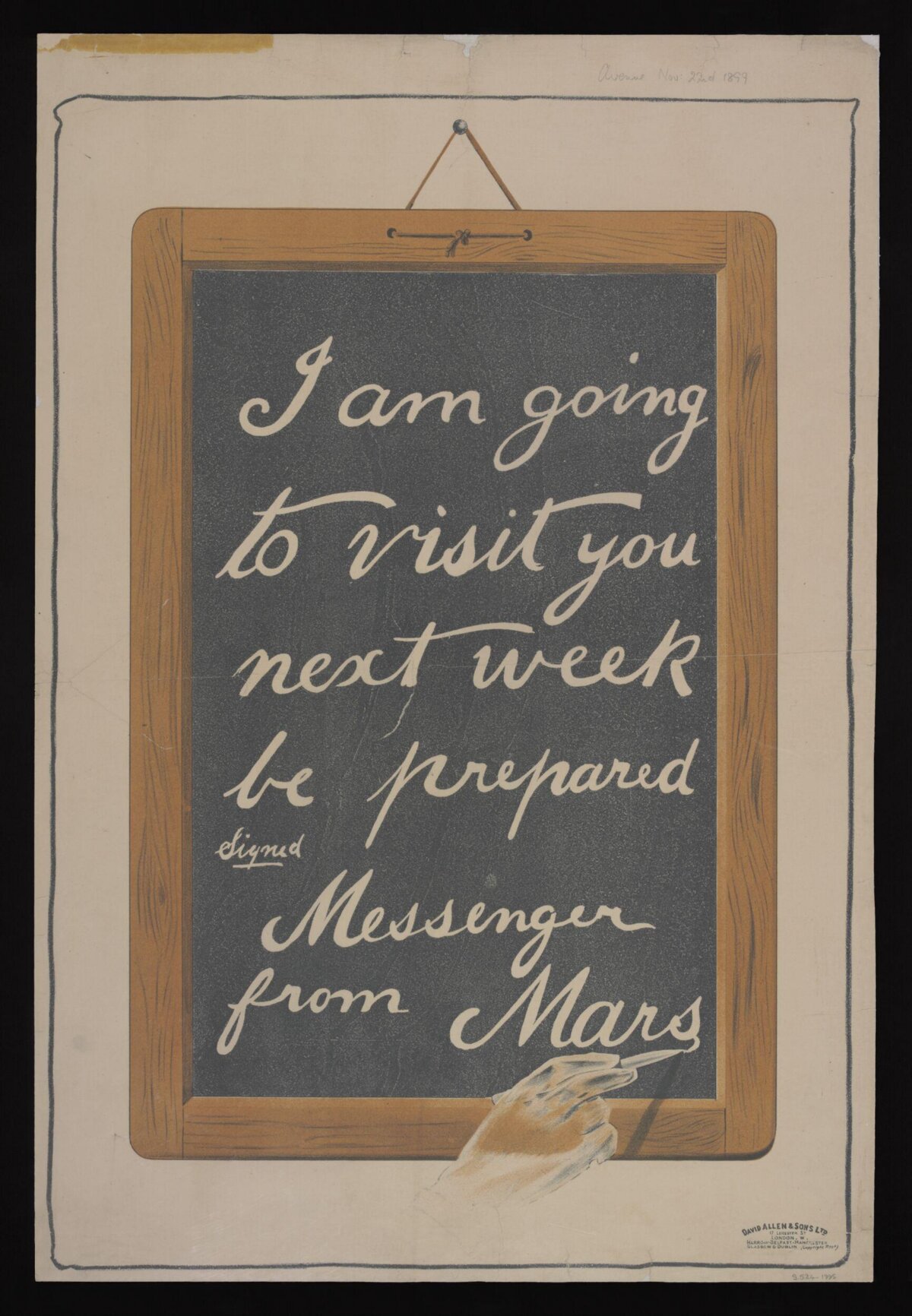 Messenger from Mars Vintage Poster