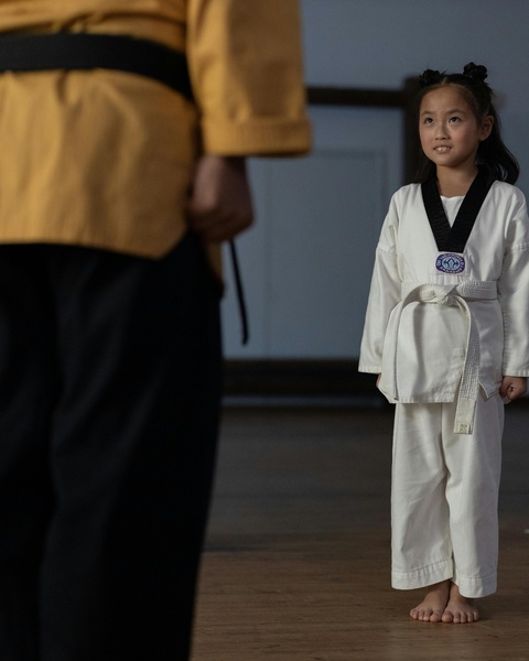 Little Girl Martial Arts Training