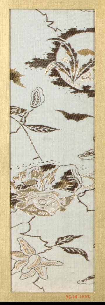 Framed Floral Textile Fragment