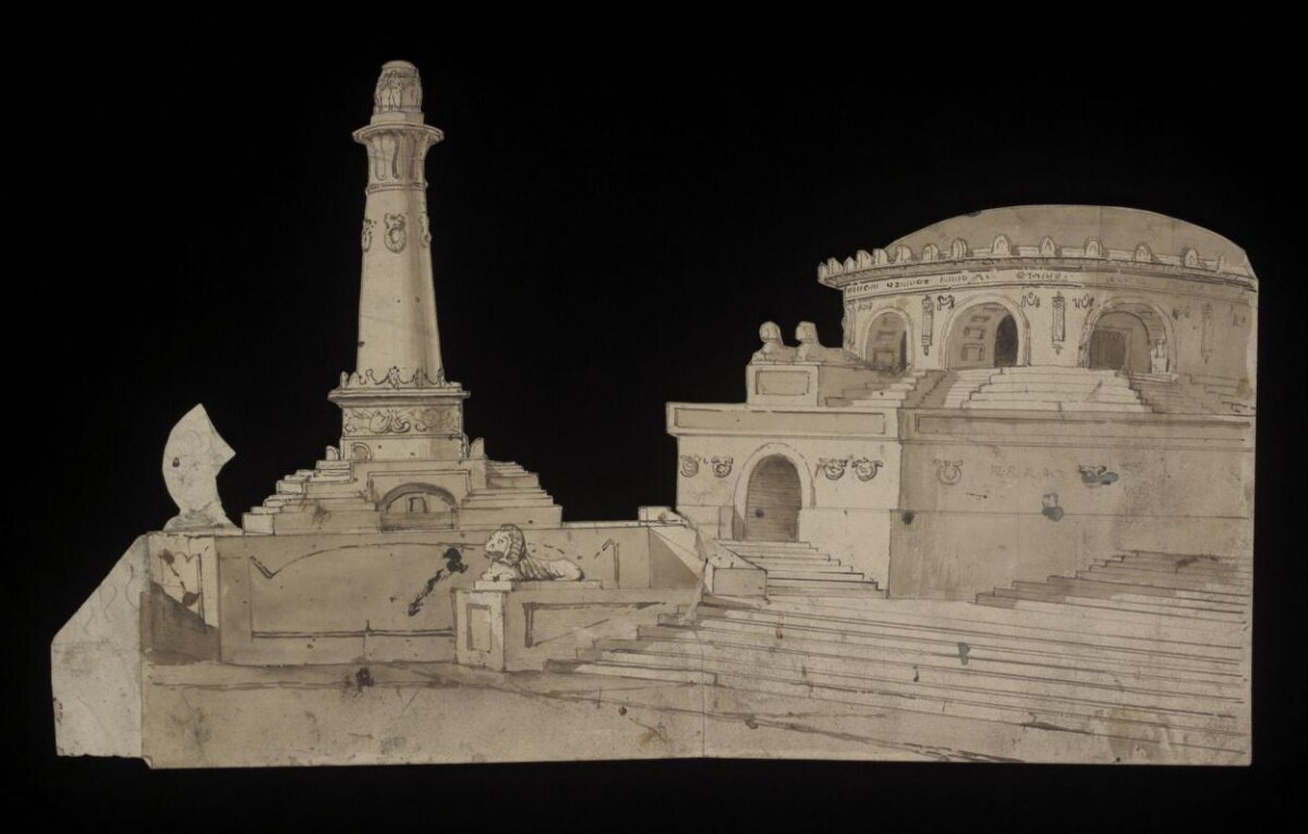 Architectural Sketch of Memorial Complex