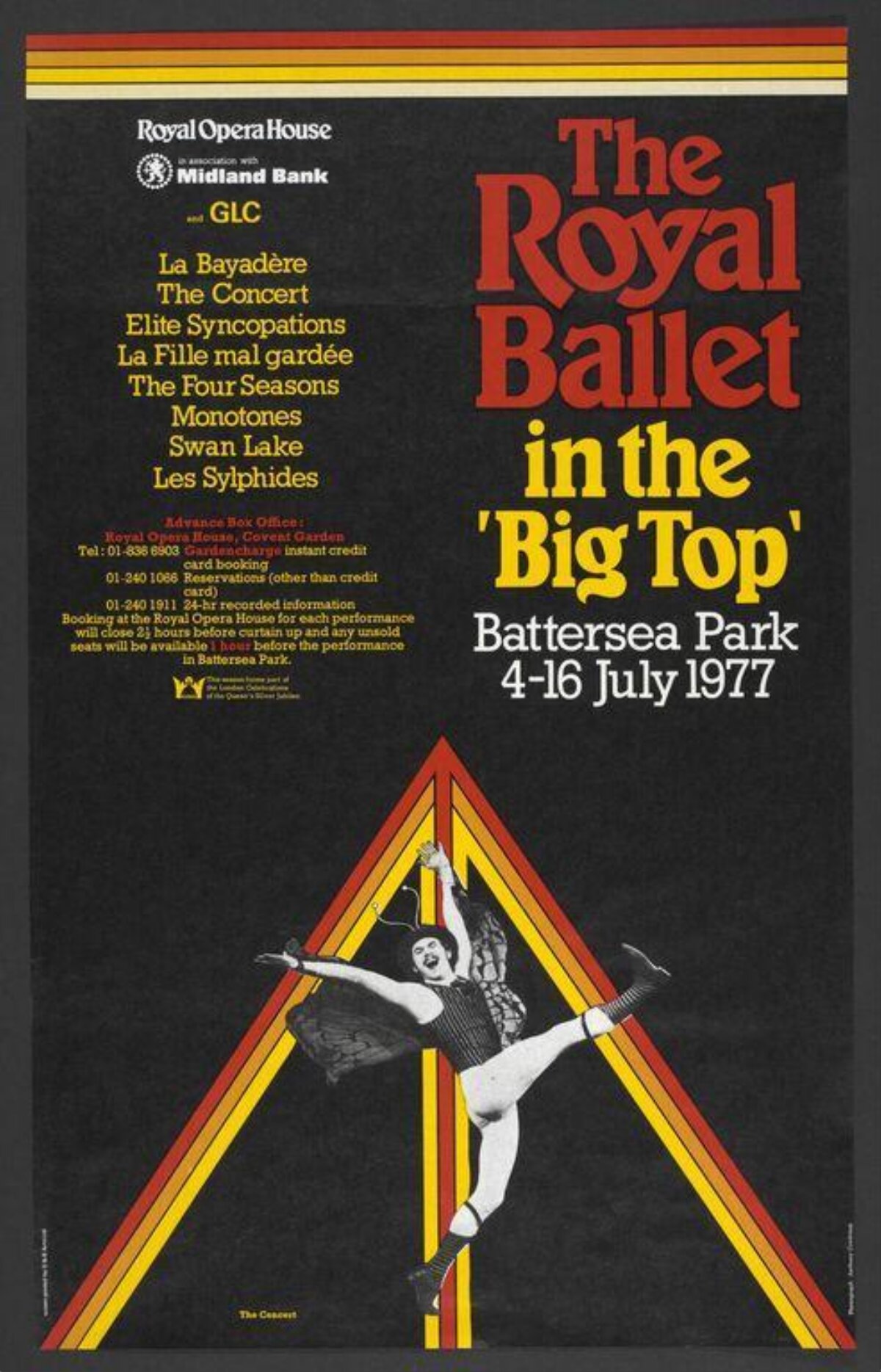 1977 Royal Ballet Big Top Event Poster