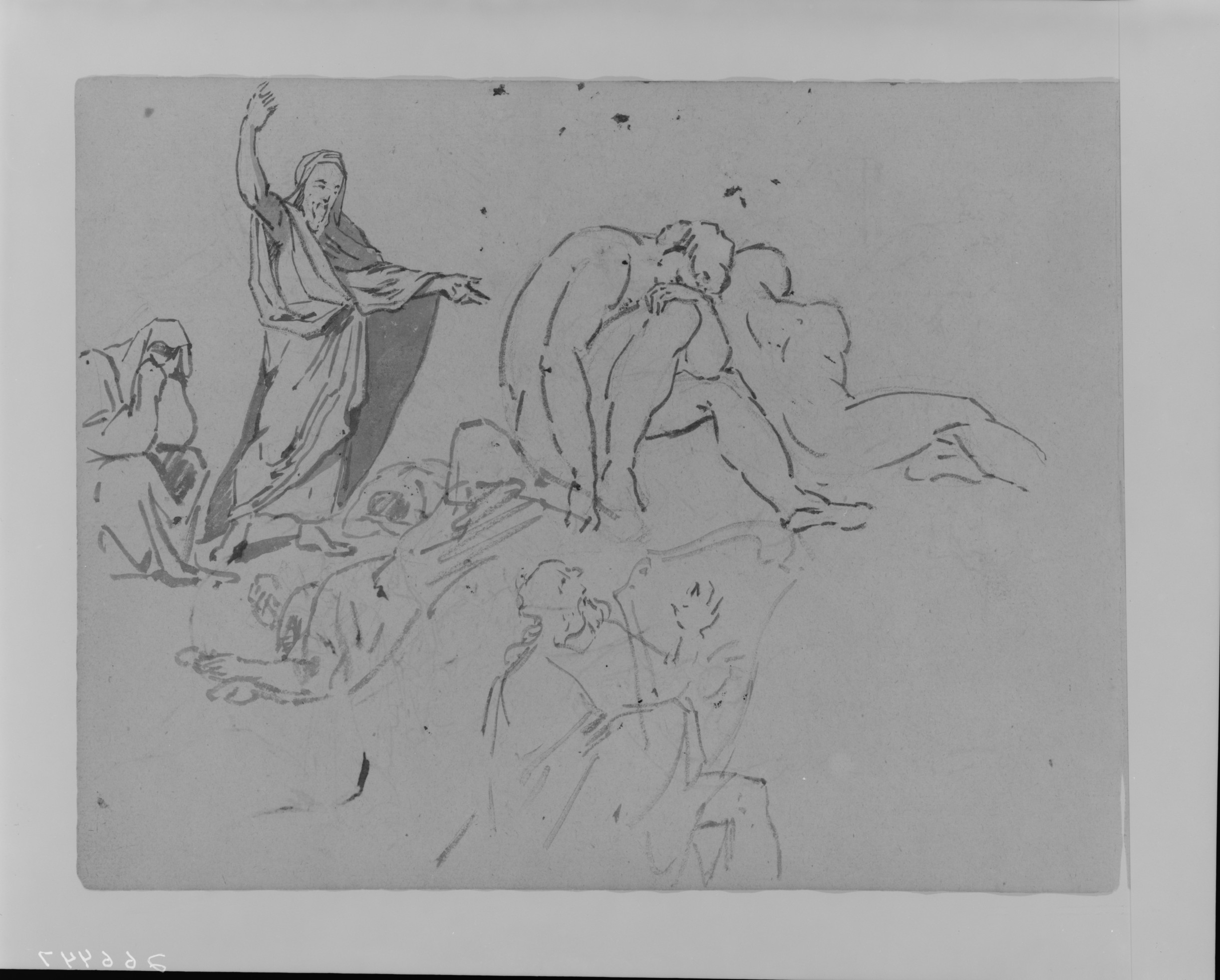 Multiple Figures Ink Sketch