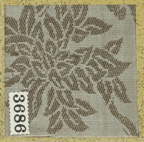 Leaf Pattern Woven Fabric Sample 3686