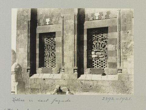 Lattice Windows on East Facade
