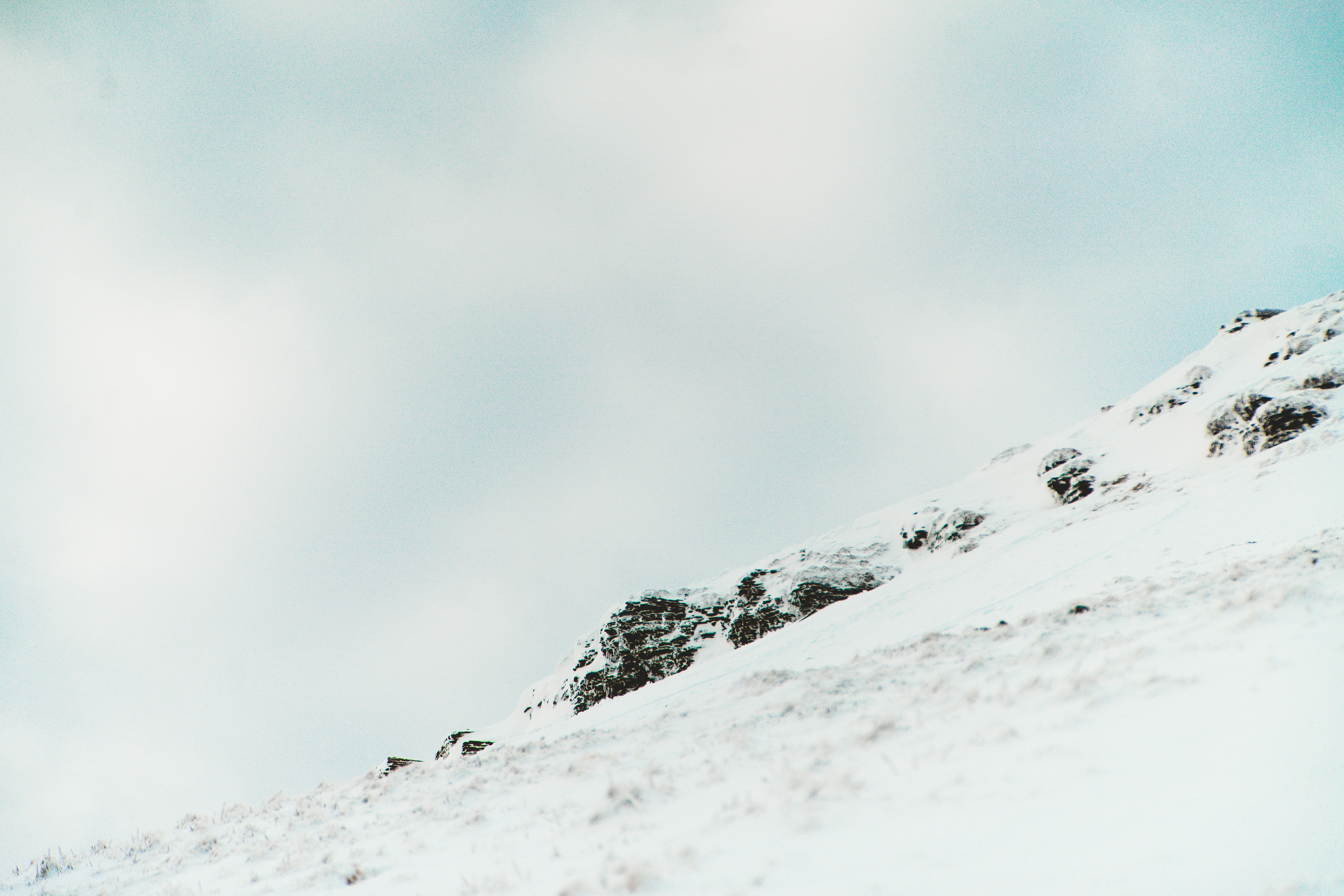 Snow Covered Mountain Slope