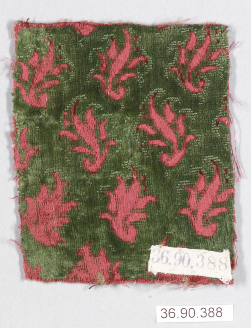 Antique Velvet Textile Fragment