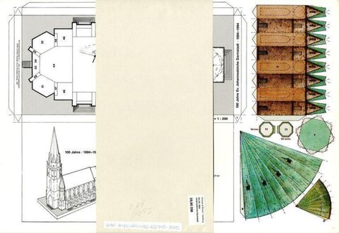 Johanneskirche Paper Model Template