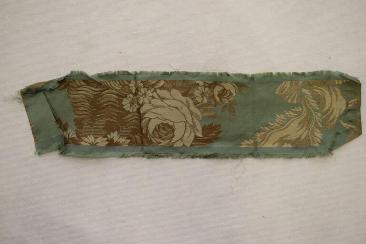 Vintage Floral Fabric Fragment