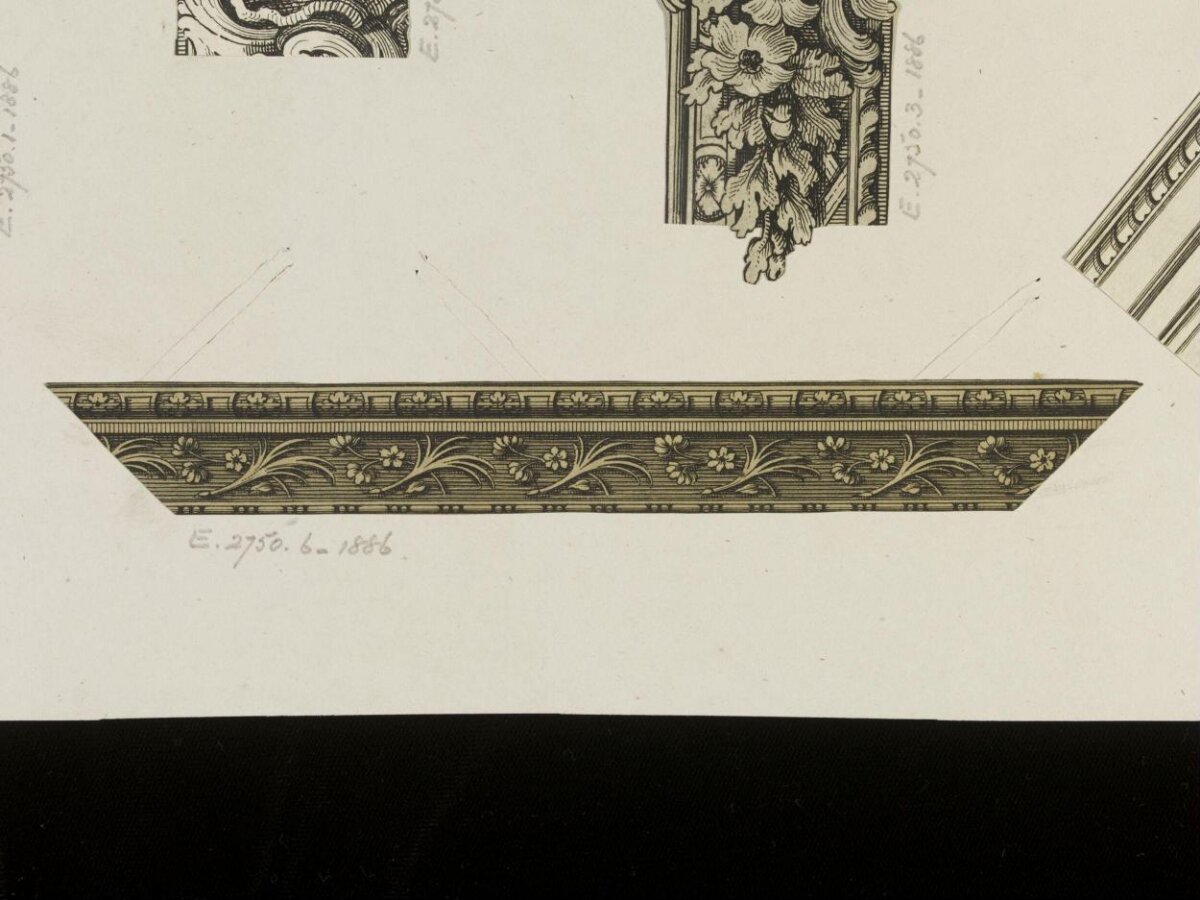 1866 Engraved Decorative Border Design