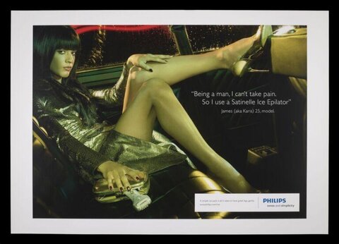Philips Satinelle Ice Epilator Ad