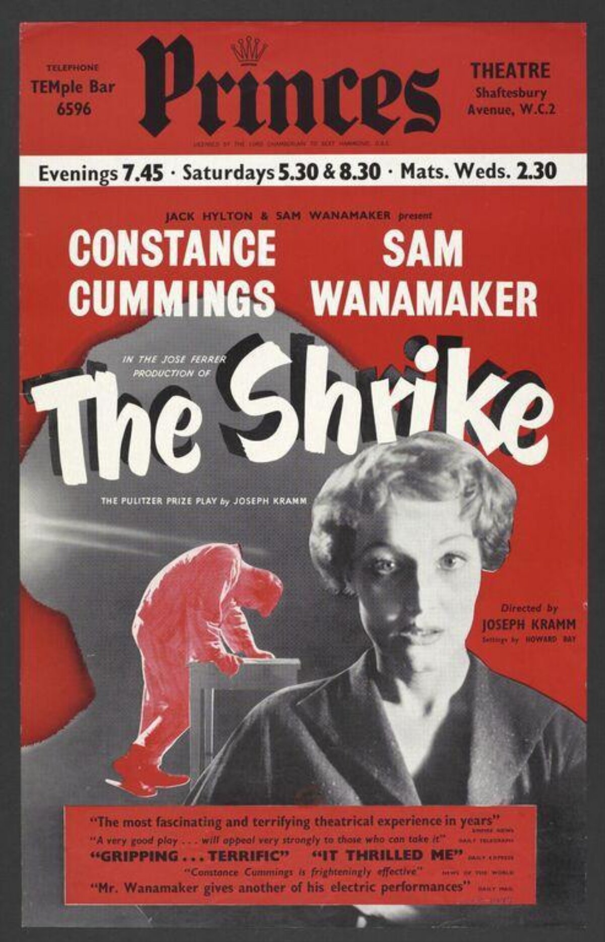 Vintage The Shrike Theatre Poster