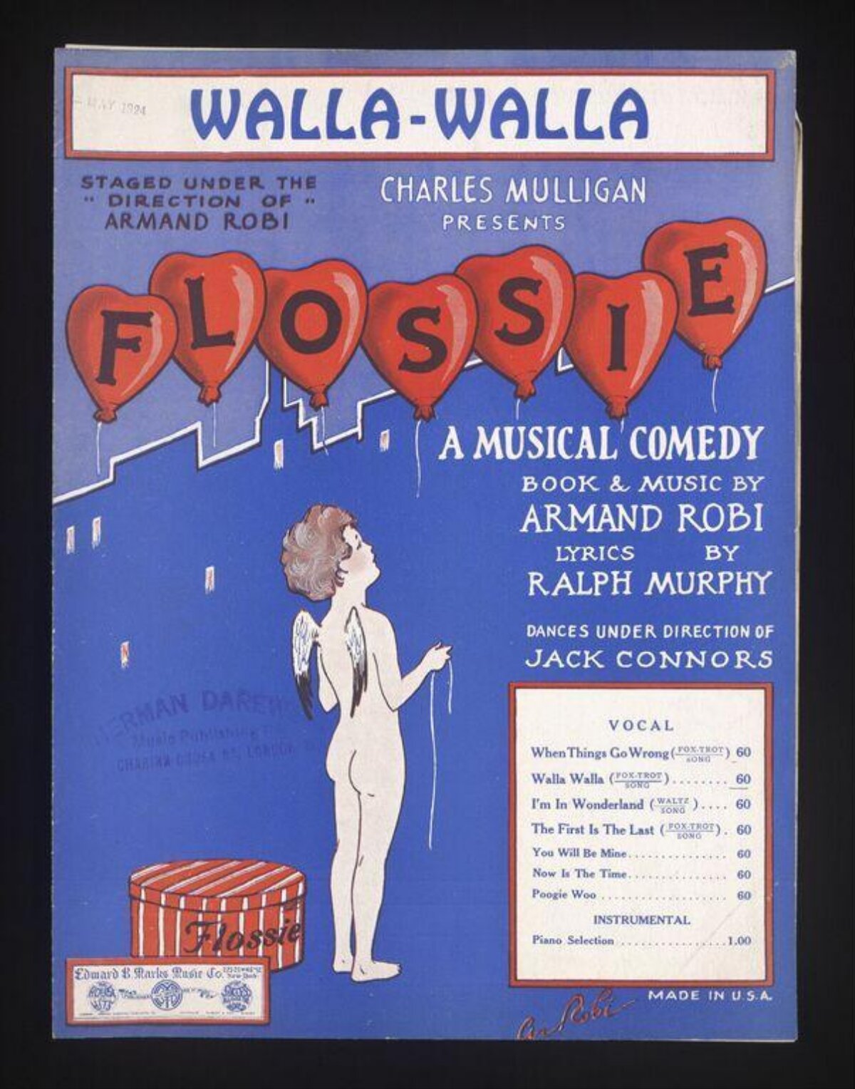 Walla Walla Vintage Sheet Music Cover