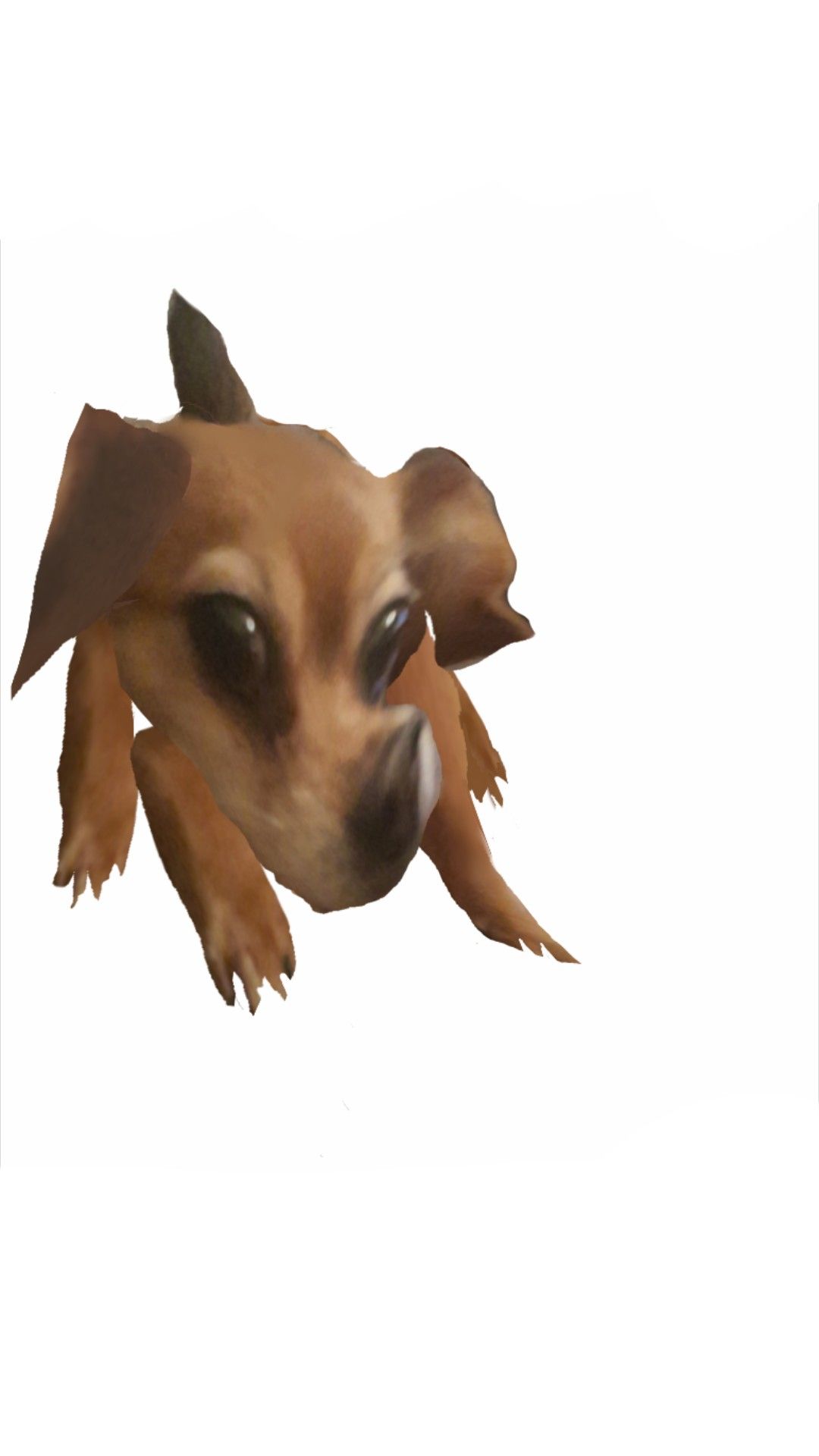 Digital Painting of a Brown Dog