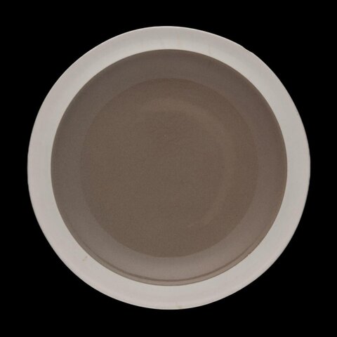 Top View of Empty Round Plate