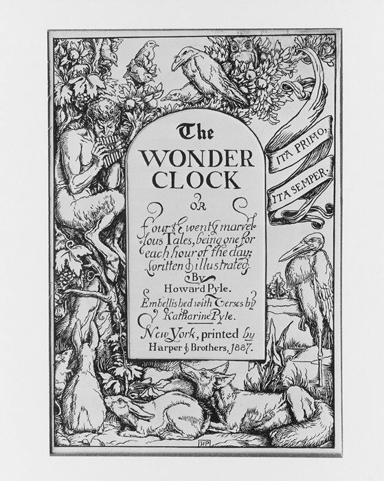 The Wonder Clock 1887 Title Page
