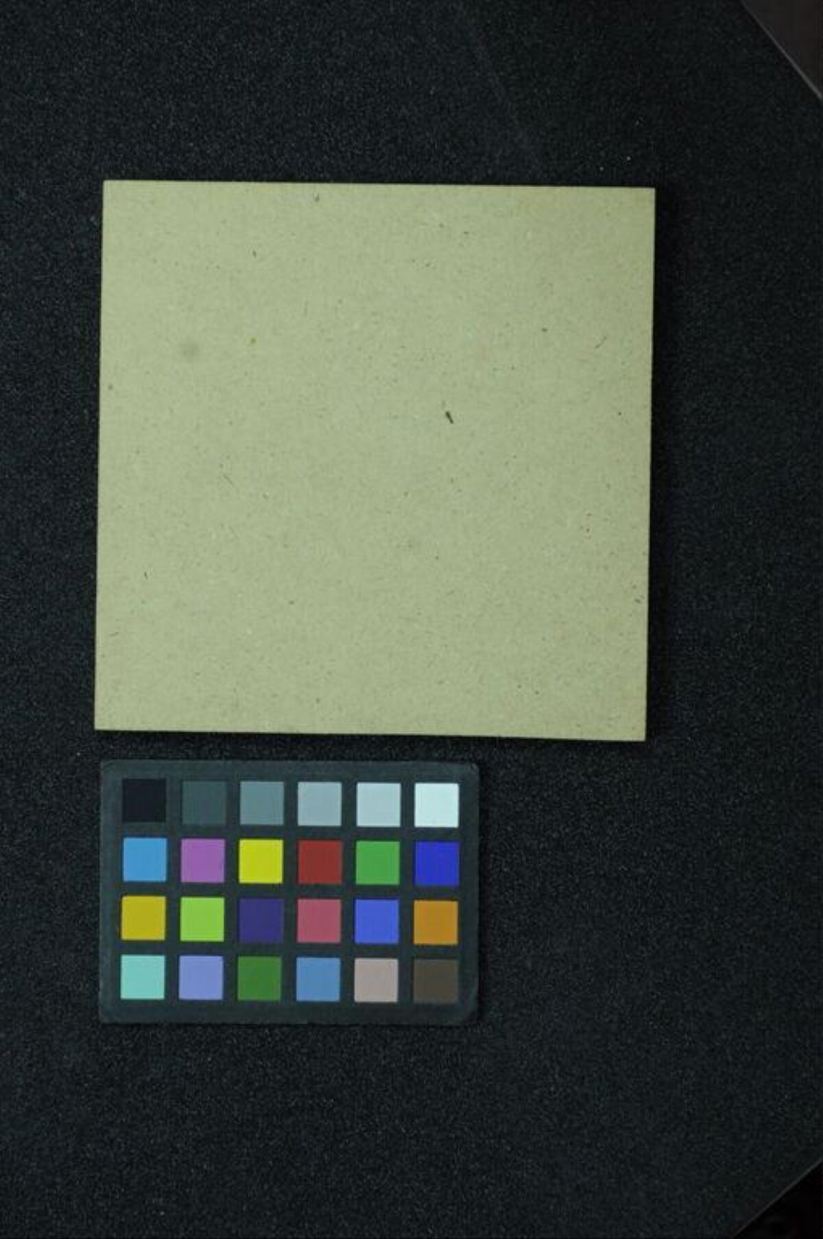 Color Checker and Blank Board on Black Background — Desktop Backgrounds