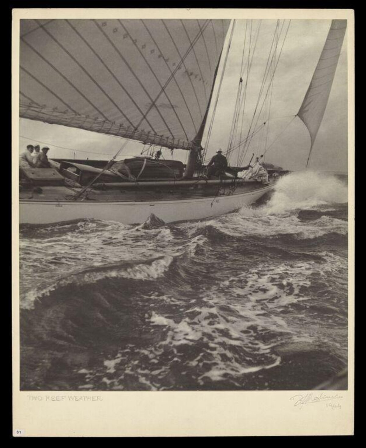 Sailboat In Rough Seas
