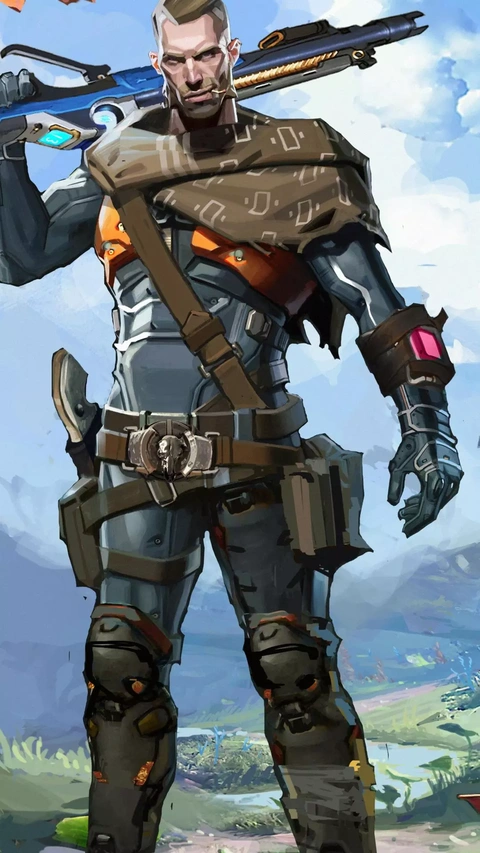 Sci-Fi Mercenary Game Character