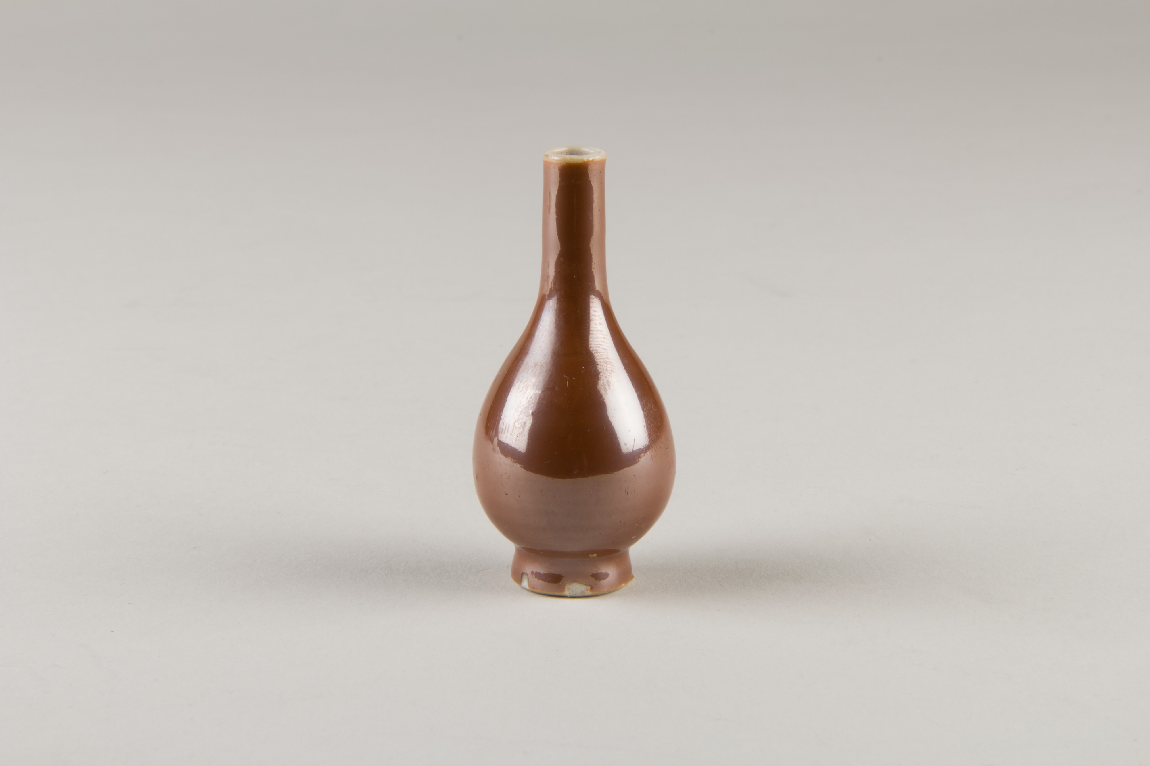 Brown Glazed Small Porcelain Vase