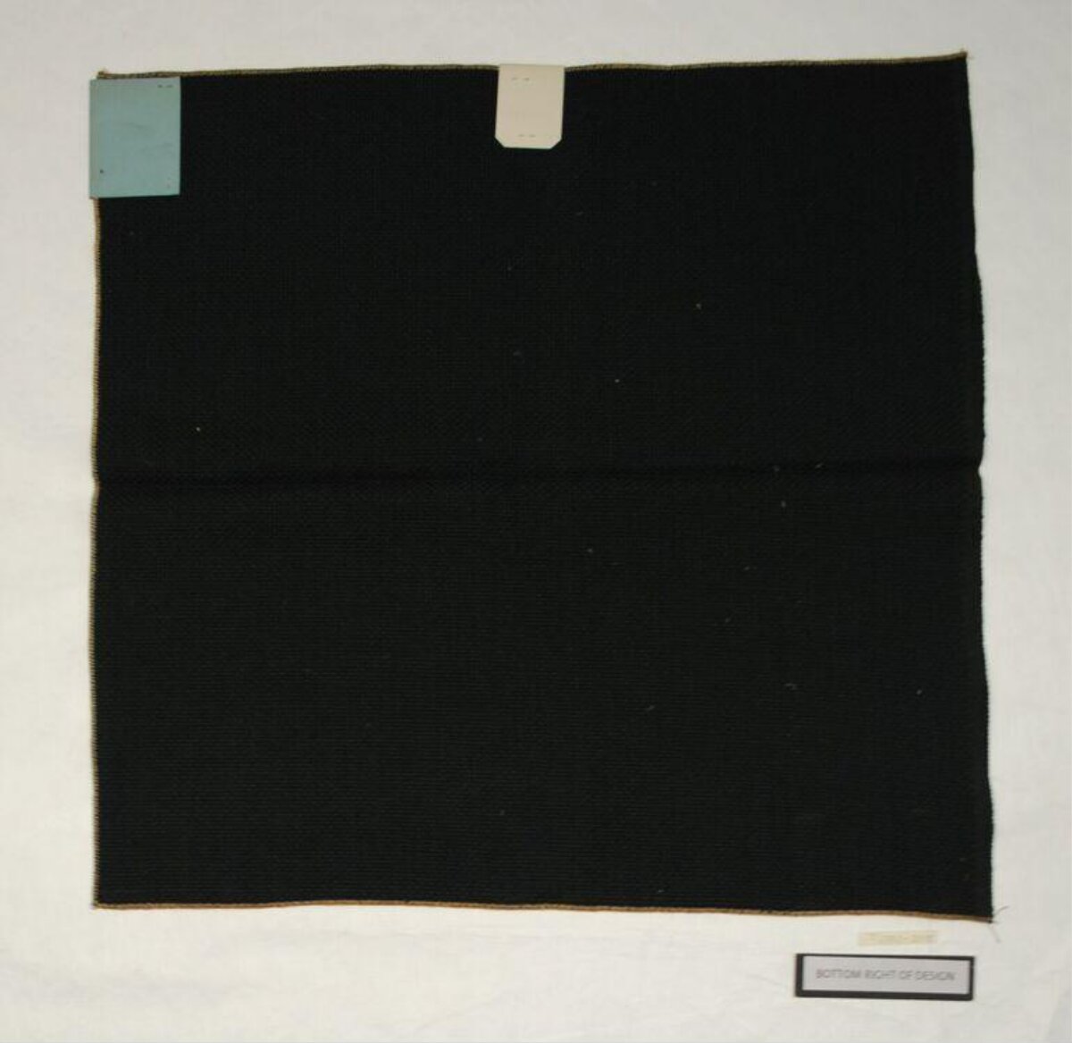 Plain Black Fabric Swatch Sample