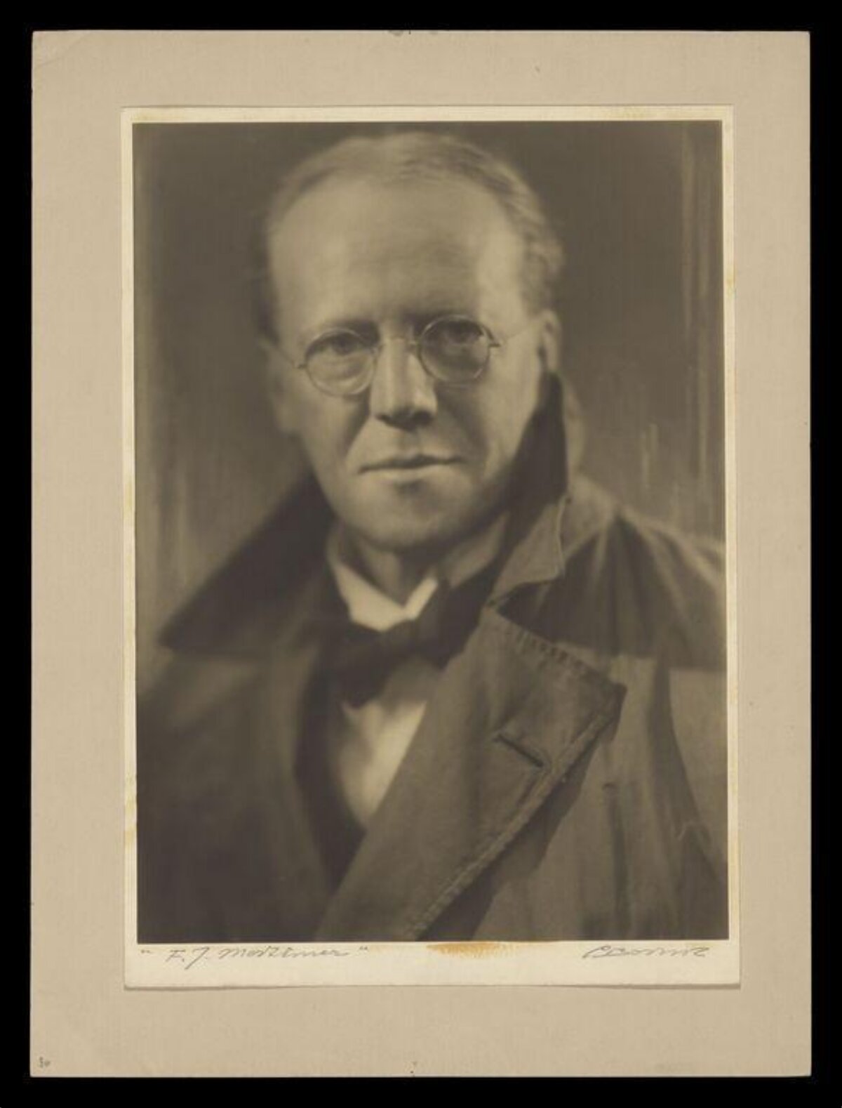 Vintage Portrait of F.J. Mortimer