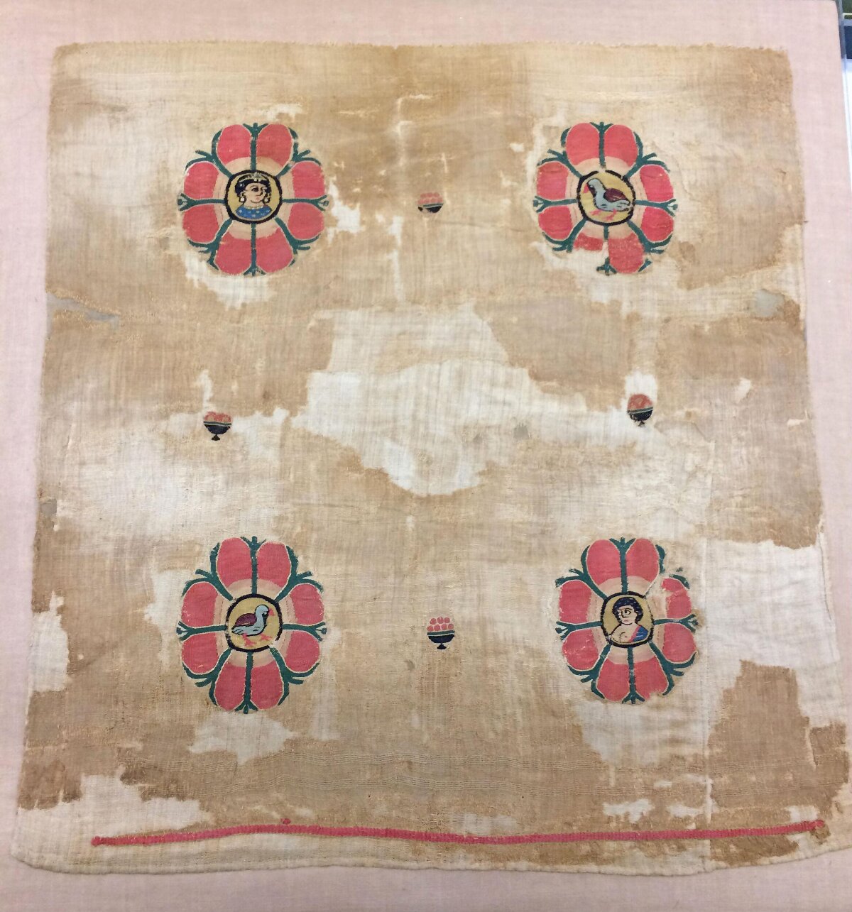 Ancient Embroidered Textile Fragment
