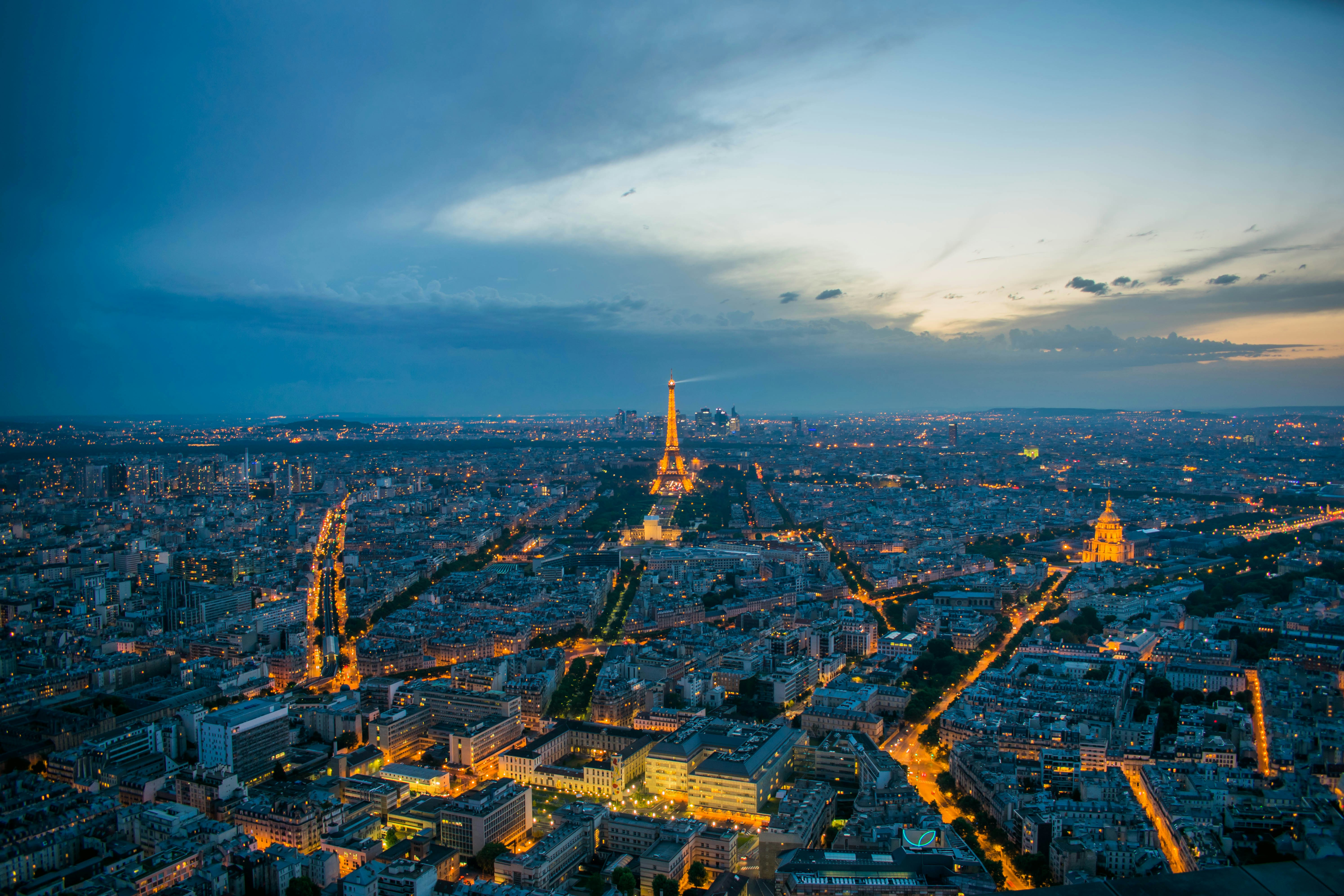 Paris Eiffel Tower Night View