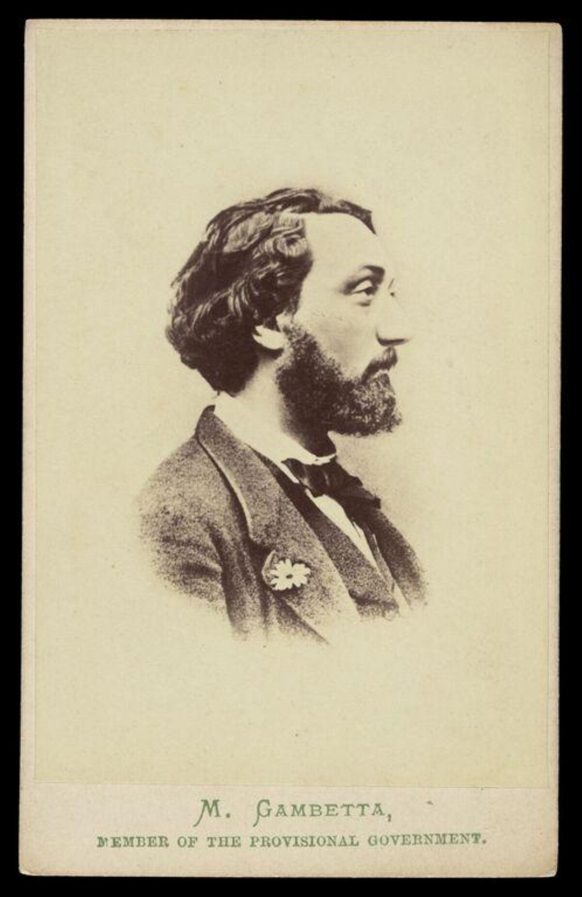 Vintage Portrait of M. Gambetta