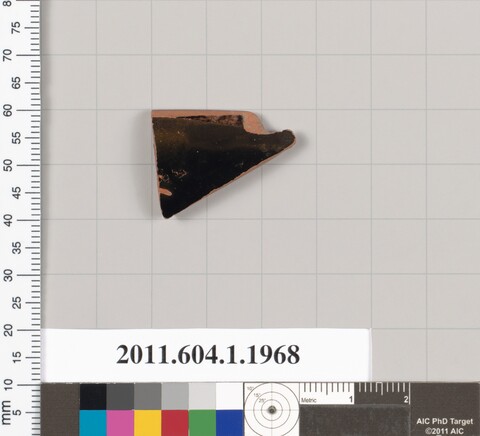 Glazed Pottery Fragment Artifact